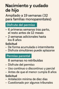 Permiso por nacimiento y cuidado de hijos: todas las novedades que debes saber desde verano de 2025.